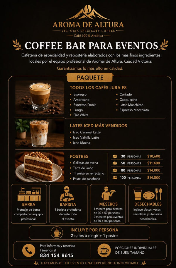 Servicio de Café para Eventos — Aroma de Altura