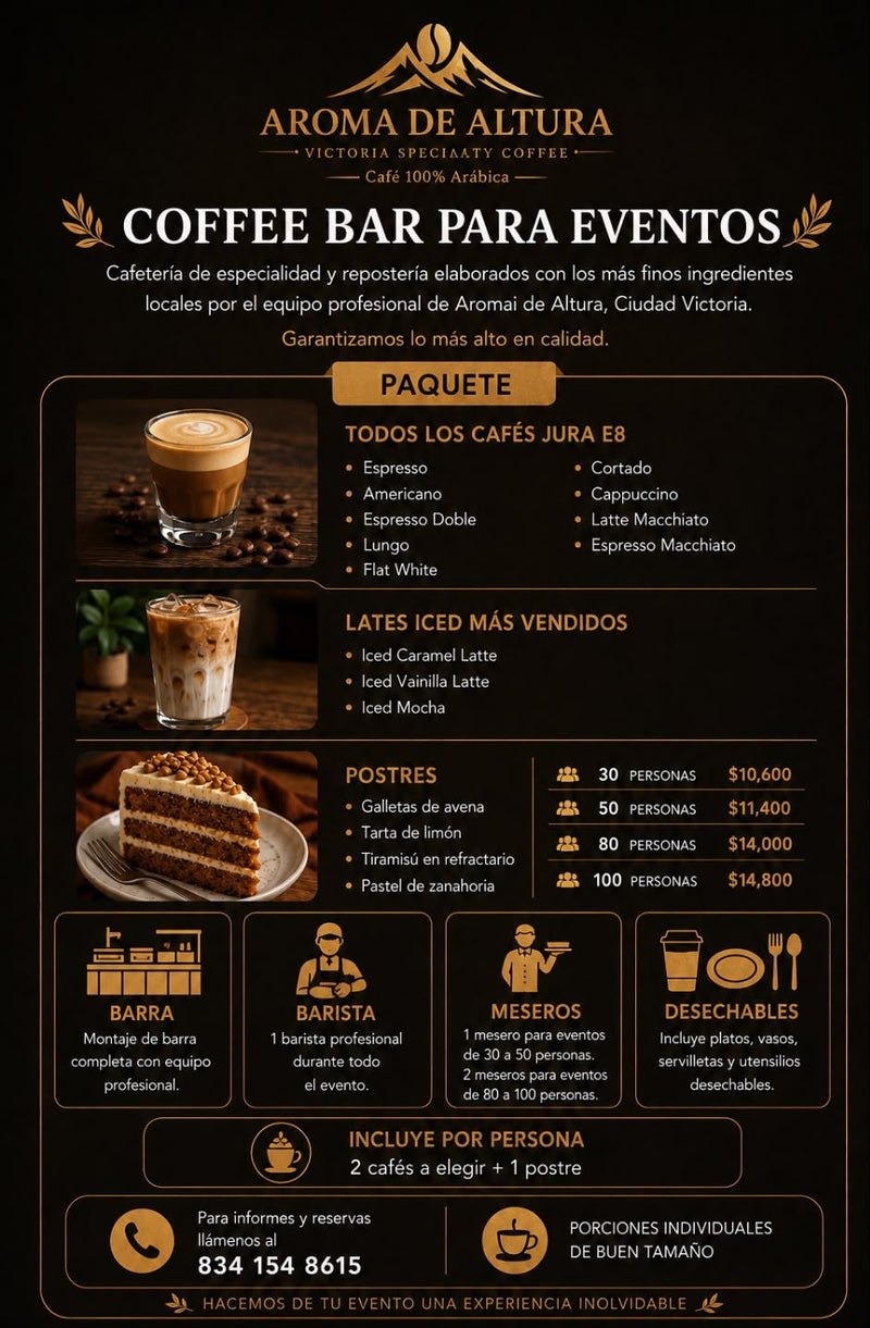 Servicio de Café para Eventos — Aroma de Altura